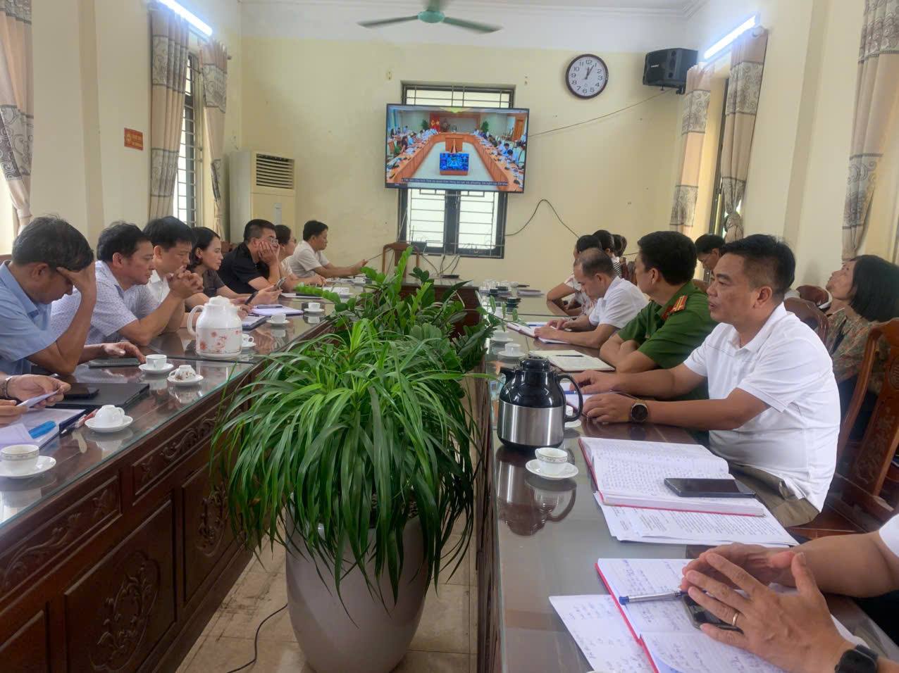 Hội nghị trực tuyến triển khai công tác ứng phó với bão số 3 năm 2025 (bão WIFA) và mưa lũ
